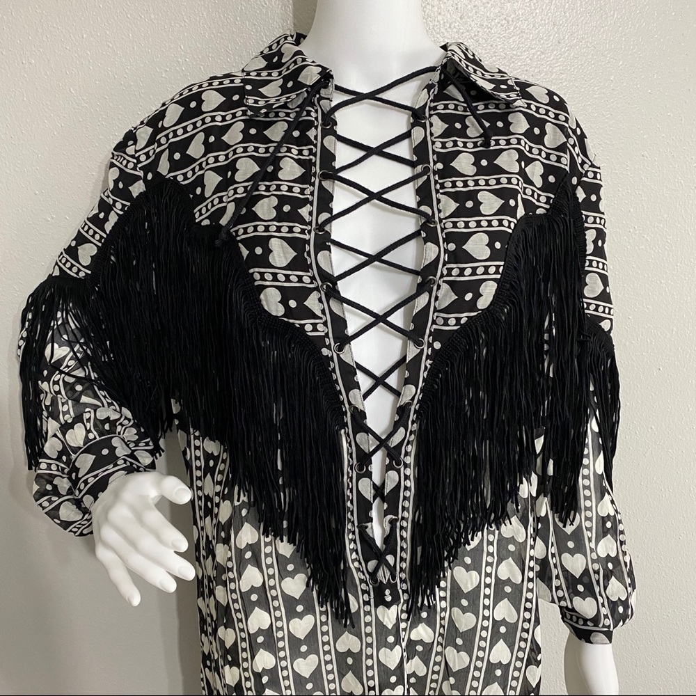 NWT/ inter Concepts dress/black and white/size xxl